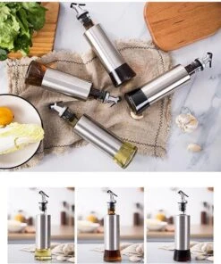 Oliefles - Met Schenktuit - 300ml - Luxe Oliefles - Olijfolie Fles - Oliefles - Olie- En Azijnstel - Azijnfles -Skimask 1000x1200 11