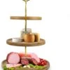 Nimma® Etagere - 3 Laags Serveertoren - Cake Stand - Taartstandaard - Fruitschaal - Bamboe Hout -Skimask 1006x1200 5