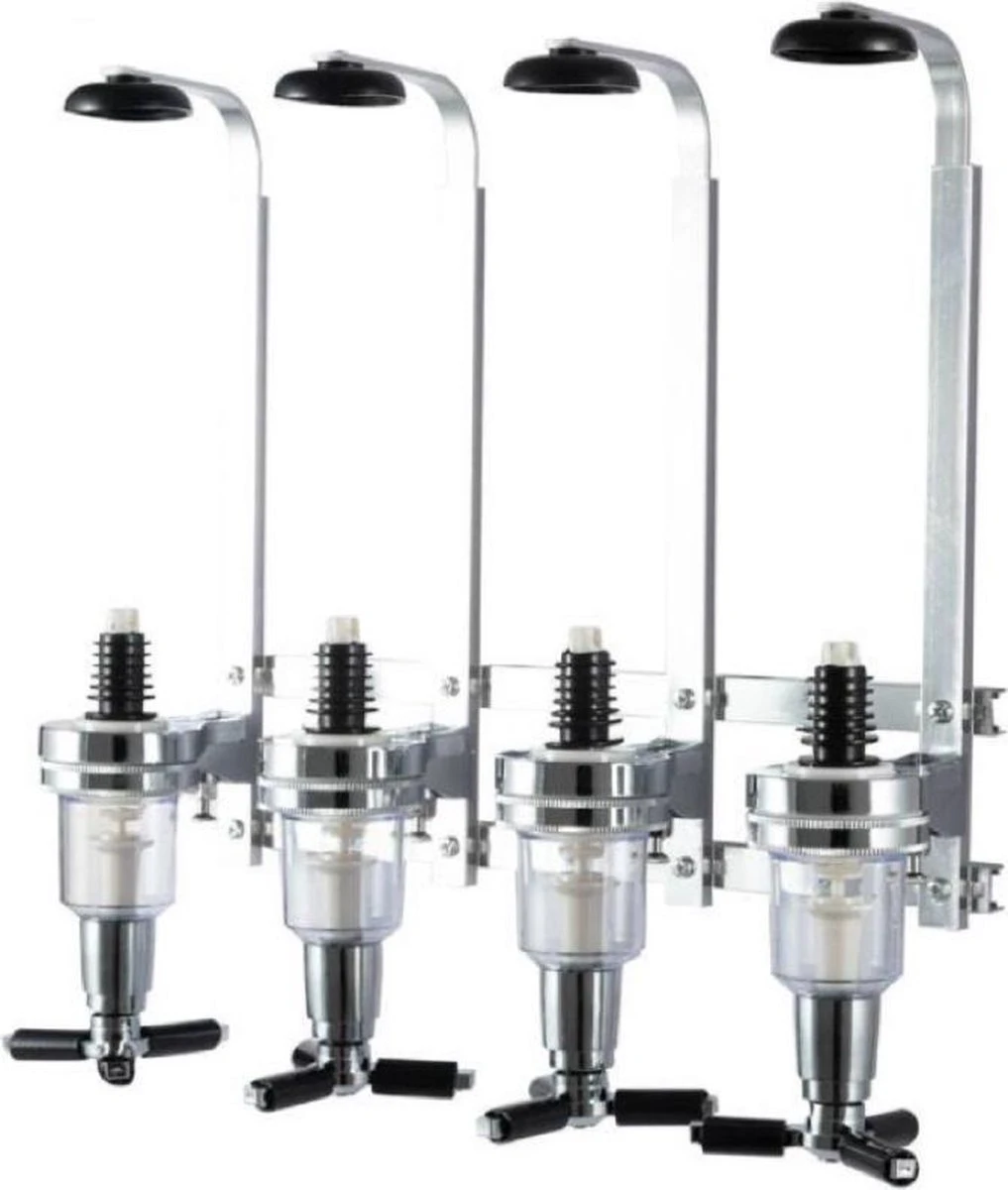 Merkloos Bardispenser - Drankdispenser -Muurdispenser - Bar - Shottapper- Dranktapper - Shotjes - Bar Butler Voor 4 Flessen 4 Merkloos Bardispenser - Drankdispenser -Muurdispenser - Bar - Shottapper- Dranktapper - Shotjes - Bar Butler Voor 4 Flessen - Afbeelding 2