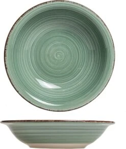 Studio Tavola Diepe Borden Summer Green ø 21 Cm - 6 Stuks -Skimask 1017x1200 7