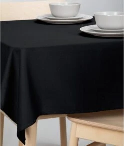 Merkloos Tafellaken-Tafelzeil - Dordogne 160cm Poly/katoen Zwart 7 Merkloos Tafellaken-Tafelzeil - Dordogne 160cm Poly/katoen Zwart -Skimask 1018x1200 5