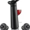 Vacu Vin Wine Saver Concerto - Vacuüm Wijnpomp Inclusief 2 Wijnstoppers - Zwart -Skimask 1020x1200