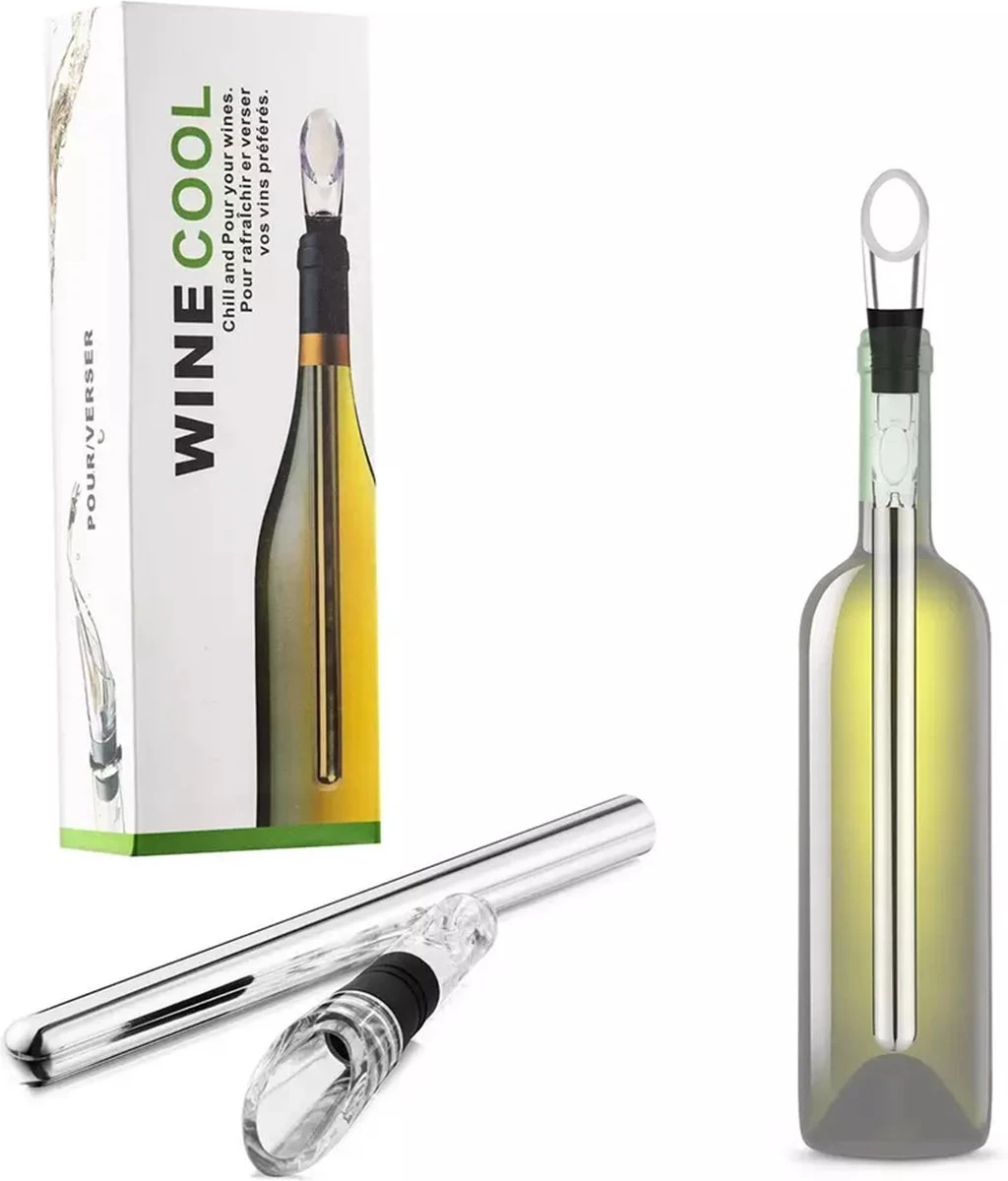 Wijnschenker - Wijnkoeler Stick - Wijn Koeler Staaf - Wijn Fles Koeler - Wijn Accessoires 3 Wijnschenker - Wijnkoeler Stick - Wijn Koeler Staaf - Wijn Fles Koeler - Wijn Accessoires