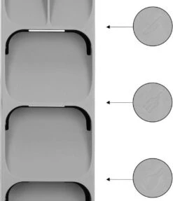 Springos Multifunctionele Bestekbak | Besteklade | Bestek Organizer | Kunststof | 39 X 11 X 5.5 CM -Skimask 1032x1200 1