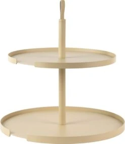 DesignBite Cake Stand - Etagere 2 Lagen Metaal Latte