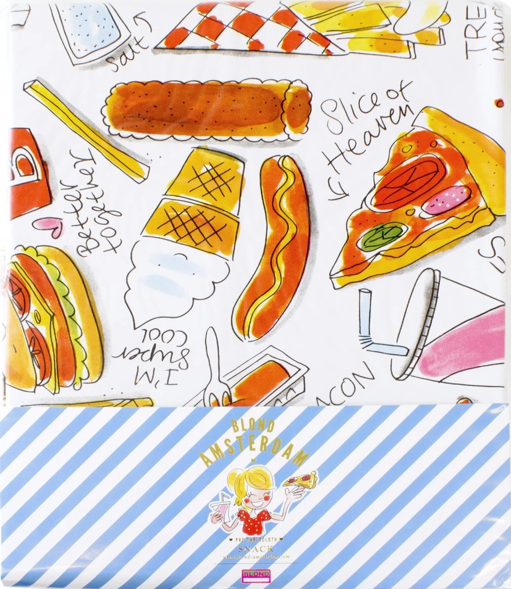 Blond Amsterdam Snack Tafelzeil - 140x240 Cm - PVC 3 Blond Amsterdam Snack Tafelzeil - 140x240 Cm - PVC