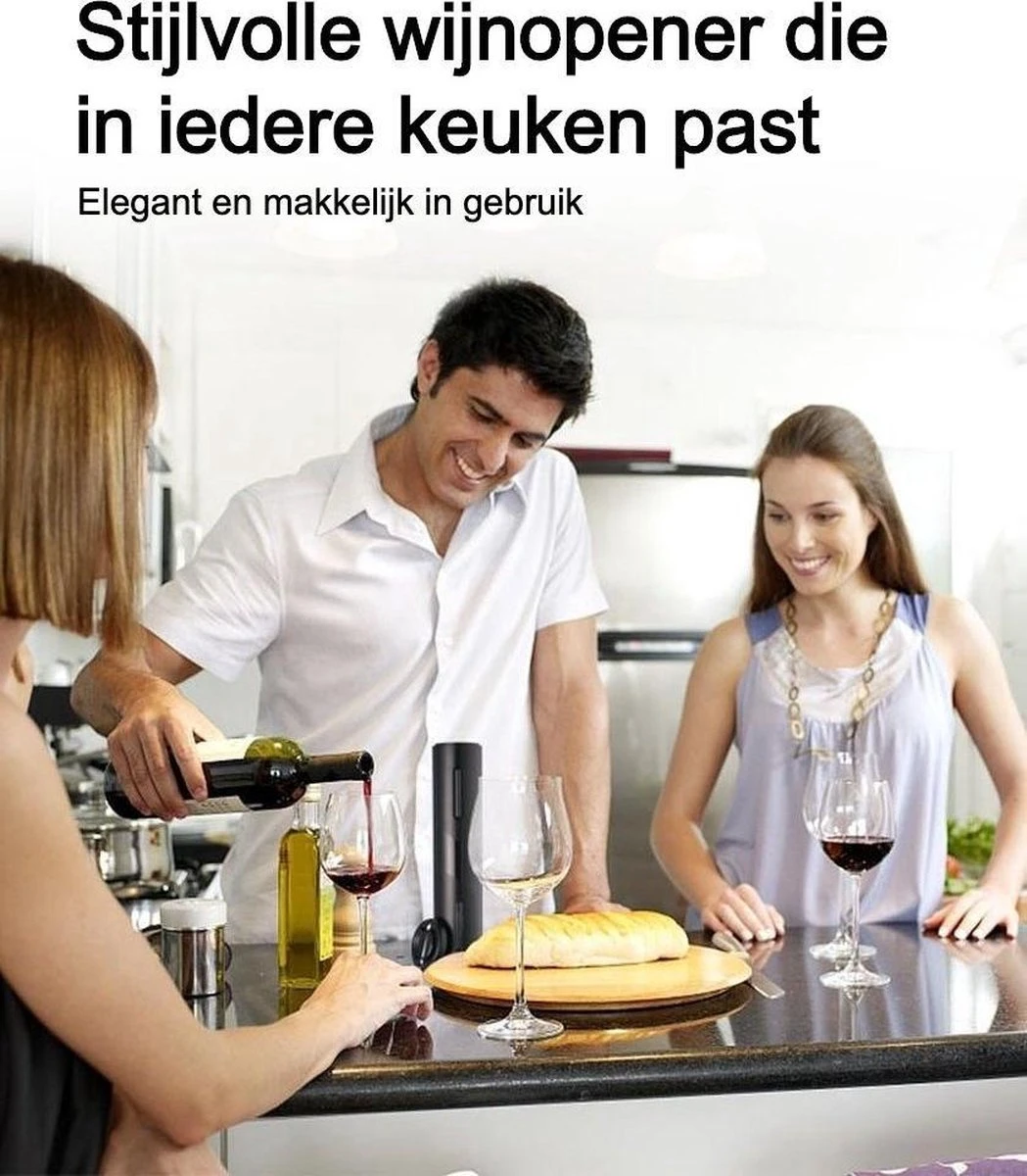Elektrische Kurkentrekker Oplaadbaar - Wijnset - Wijn Accessoires 9 Elektrische Kurkentrekker Oplaadbaar - Wijnset - Wijn Accessoires - Afbeelding 7