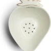 Riviera Maison Fruitvergiet, Aardbeien Zeef - Tasty Strawberry Colander - Wit / Goud - Porselein - 1 Stuk -Skimask 1051x1200 4