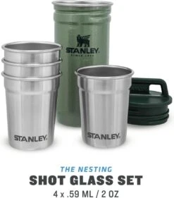 Stanley The Nesting Shot Glass Set - Hammertone Green 25 Stanley The Nesting Shot Glass Set - Hammertone Green -Skimask 1054x1200 3