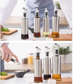 Waterval RVS Olijfoliefles Set Deluxe 500ML - Olieflessen Met Schenktuit – 3 Olijfolie Flessen - Olie Fles Glas - Cadeautip 17 Waterval RVS Olijfoliefles Set Deluxe 500ML - Olieflessen Met Schenktuit – 3 Olijfolie Flessen - Olie Fles Glas - Cadeautip -Skimask 1056x1200 7