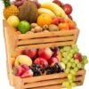 Fruitmand – 2 Laags – Hout – Aardappelbak - Aanrecht Organiser - Fruitkistje - Fruitschaal – Fruitmand -Schaal Decoratie - Voor Fruit / Groente / Snacks / Brood -Skimask 1058x1200 5