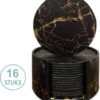 Luxe Leren Marmeren Onderzetters Met Houder - 16 Stuks - Onderleggers Voor Glazen - Glasonderzetters Voor Op Tafel - Coasters - Zwart / Goud - Rond 2 Luxe Leren Marmeren Onderzetters Met Houder - 16 Stuks - Onderleggers Voor Glazen - Glasonderzetters Voor Op Tafel - Coasters - Zwart / Goud - Rond -Skimask 1068x1200 11