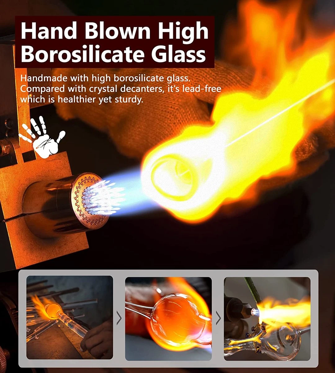 Merkloos Whiskey Decanter Sets - Whisky Decanter & Glass Set | Crystal Decanter Set - Whisky Glazen En Karaf Set - Whiskey Karaf - Luxe Whiskey Set Met Karaf En Glazen - Whiskey Cadeau Set 8 Merkloos Whiskey Decanter Sets - Whisky Decanter & Glass Set | Crystal Decanter Set - Whisky Glazen En Karaf Set - Whiskey Karaf - Luxe Whiskey Set Met Karaf En Glazen - Whiskey Cadeau Set - Afbeelding 6