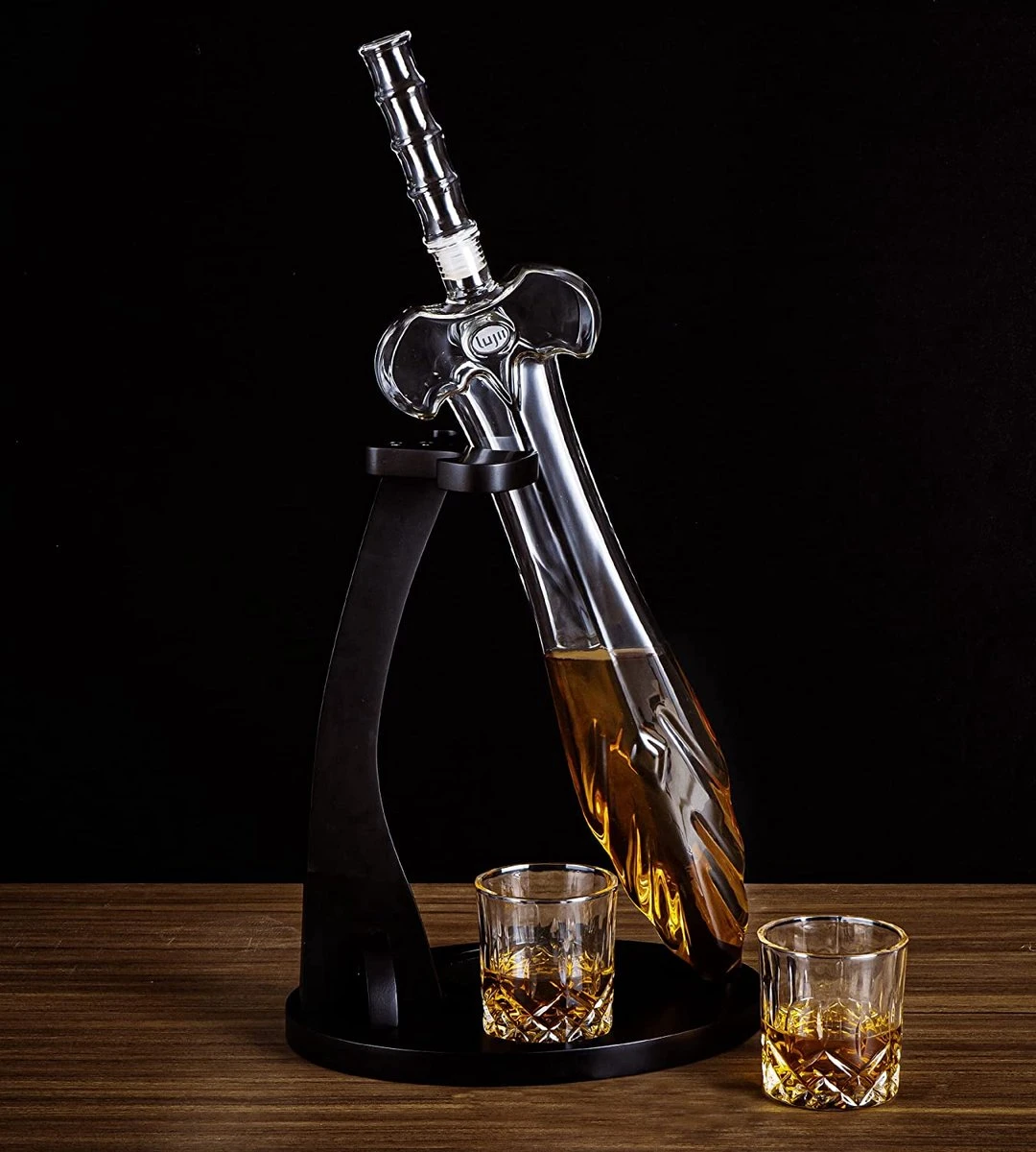 Merkloos Whiskey Decanter Sets - Whisky Decanter & Glass Set | Crystal Decanter Set - Whisky Glazen En Karaf Set - Whiskey Karaf - Luxe Whiskey Set Met Karaf En Glazen - Whiskey Cadeau Set 3 Merkloos Whiskey Decanter Sets - Whisky Decanter & Glass Set | Crystal Decanter Set - Whisky Glazen En Karaf Set - Whiskey Karaf - Luxe Whiskey Set Met Karaf En Glazen - Whiskey Cadeau Set