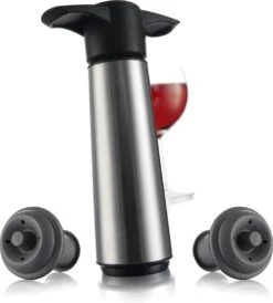 WineSaver Gift Pack Deluxe RVS - Vacuvin
