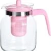 Merkloos Glazen Theepot Met Roze Filter - 1,5 L -Skimask 1087x1200 4