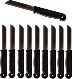 Solingen Kartelmes - Tomatenmes Met Kartel - RVS - 18,5 Cm Met "Blade Cover" - Zwart - 10 Stuks 23 Solingen Kartelmes - Tomatenmes Met Kartel - RVS - 18,5 Cm Met "Blade Cover" - Zwart - 10 Stuks -Skimask 1091x1200