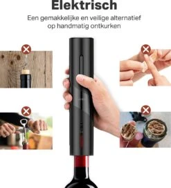 Vivid Green Elektrische Kurkentrekker - Wijnopener - Wijn Opener Accessoires - Elektrisch - Set - Deluxe - Zwart -Skimask 1091x1200 4