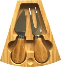 Jarif - Borrelplank - Tapasplank - Kaasplank - Serveerplank - Uitschuifbaar - Bamboe - Met Rvs Mesjes - 36 Cm -Skimask 1093x1200 5