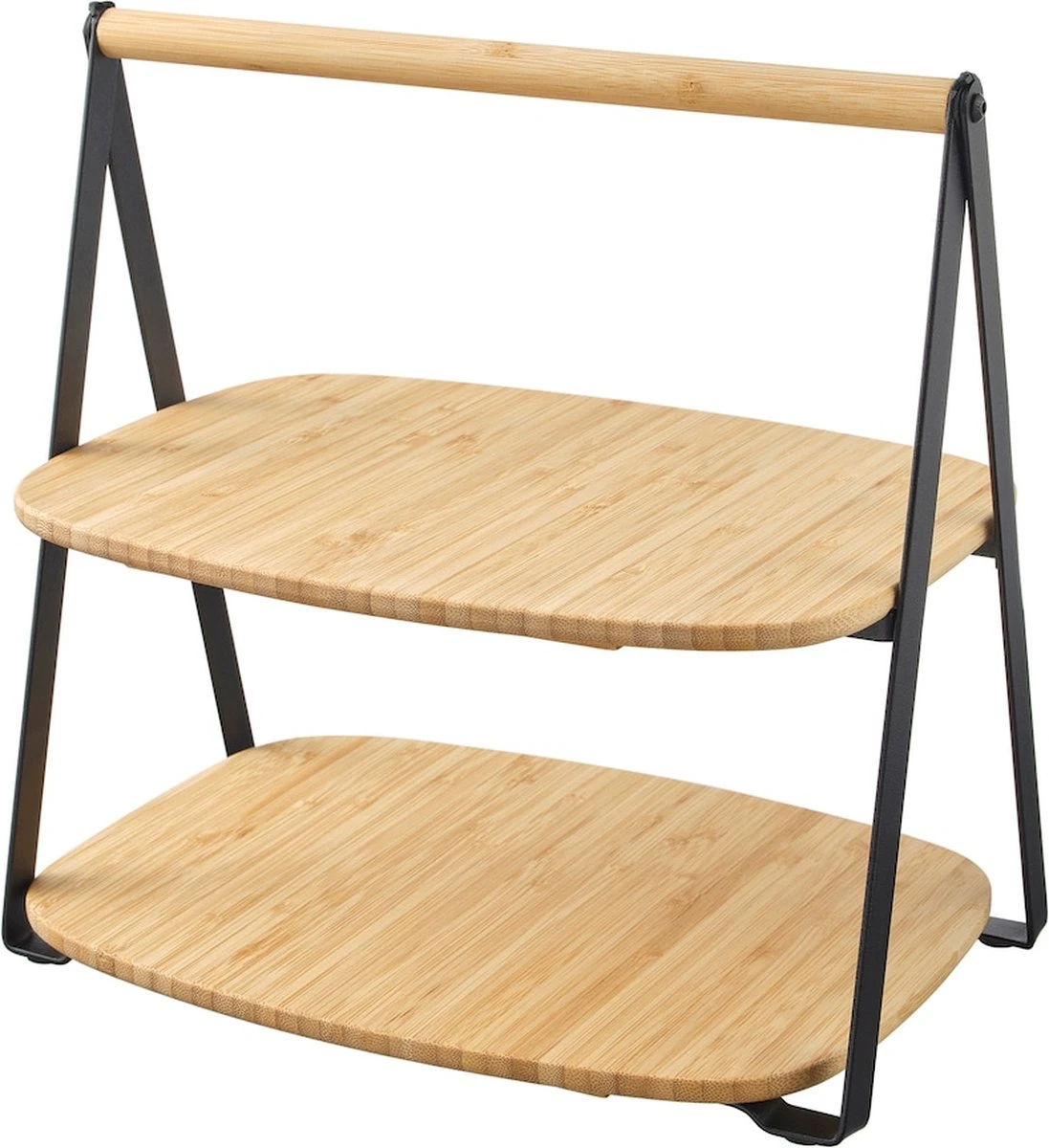 OMID HOME Bamboe Etagere 2-laags / High Tea Serveerplateau / Tapas Kaasplankje/ Borrelplank / 3 OMID HOME Bamboe Etagere 2-laags / High Tea Serveerplateau / Tapas Kaasplankje/ Borrelplank /