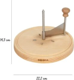 Boska Kaaskruller Amigo - Tete De Moine Kaaskruller - Tete De Moine - Chocoladekruller - 222 X 222 X 143 Mm - Keukengerei - Keuken Accessoires - 10 Jaar Garantie -Skimask 1109x1200