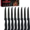 MM Brands Steakmessen - Messenset - Kartelmes - 8 Stuks - Zwart