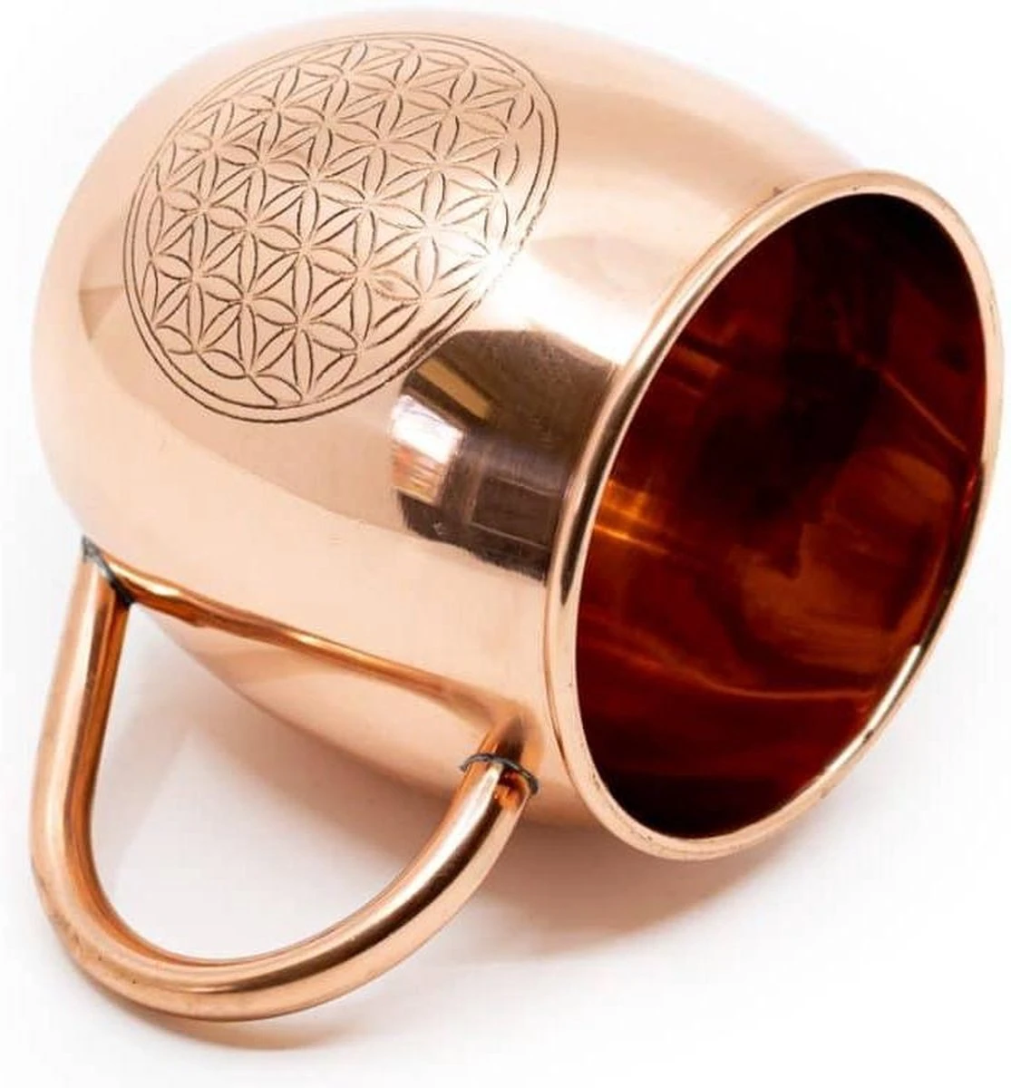 Koperen Beker Flower Of Life Geëtst (470 Ml) 8 Koperen Beker Flower Of Life Geëtst (470 Ml) - Afbeelding 6