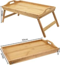 Merkloos Decopatent® Bamboe Inklapbare Bedtafel Voor Op Bed Met Dienblad - Houten Bedtafelje - Laptoptafel - Ontbijt Bed - Bank Dienblad 9 Merkloos Decopatent® Bamboe Inklapbare Bedtafel Voor Op Bed Met Dienblad - Houten Bedtafelje - Laptoptafel - Ontbijt Bed - Bank Dienblad -Skimask 1115x1200 8
