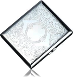 Merkloos Luxe Sigarettenhouder - Sigaretten Box 3 - Sigaretten Opbergdoosje - Sigaretten Koker Metaal - 20 Sigaretten - Cigarettecase -Skimask 1132x1200 8