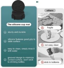 BOTC Siliconen Onderzetters Met Houder - Set Van 10 - Onderzettersset - Onderzetters Voor Glazen - Zwart 17 BOTC Siliconen Onderzetters Met Houder - Set Van 10 - Onderzettersset - Onderzetters Voor Glazen - Zwart -Skimask 1135x1200 6