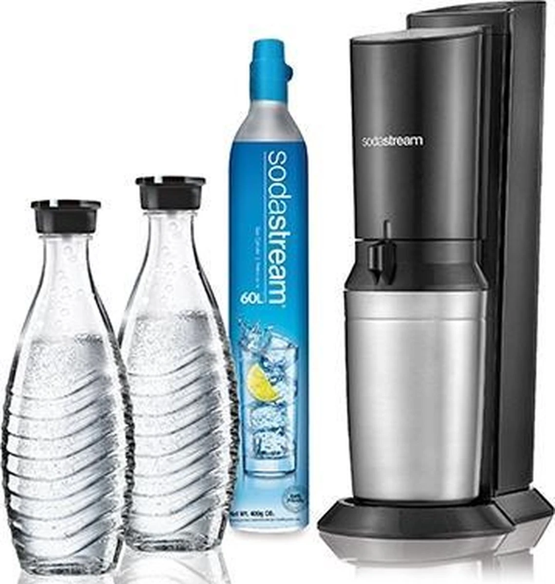 SodaStream Crystal Megapack - Zwart - Incl 2 Glazen Karaffen 10 SodaStream Crystal Megapack - Zwart - Incl 2 Glazen Karaffen - Afbeelding 8
