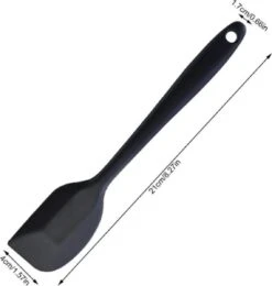 Siliconen Spatel - Hittebestendig - Vaatwasserbestendig - BPA Vrij - Kookgerei - Pannenlikker - 21 Cm - Zwart -Skimask 1139x1200 8