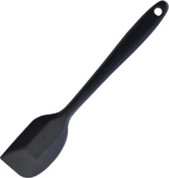 Siliconen Spatel - Hittebestendig - Vaatwasserbestendig - BPA Vrij - Kookgerei - Pannenlikker - 21 Cm - Zwart