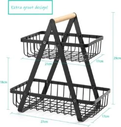 Fruitmand - Fruitschaal – Keuken Bureau Organizers – Aardappelbak - RVS Metaal - Zwart 8 Fruitmand - Fruitschaal – Keuken Bureau Organizers – Aardappelbak - RVS Metaal - Zwart -Skimask 1143x1200 6