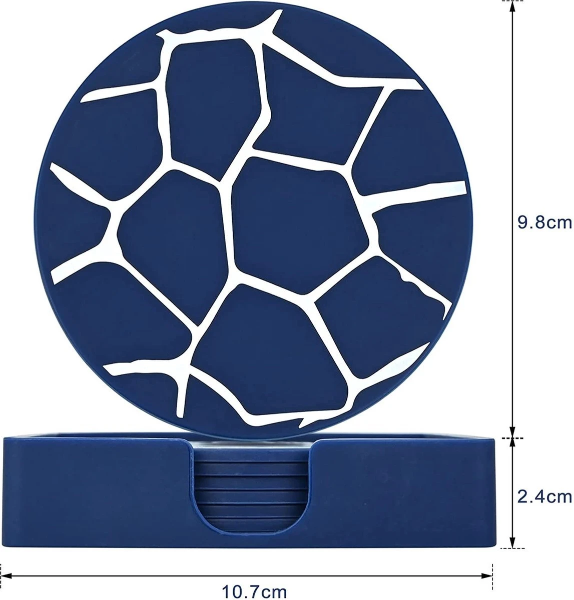 BOTC Onderzetters Met Houder - Set Van 6 - Onderleggers Voor Glazen - Glasonderzetters Voor Op Tafel - Coasters 5 BOTC Onderzetters Met Houder - Set Van 6 - Onderleggers Voor Glazen - Glasonderzetters Voor Op Tafel - Coasters - Afbeelding 3