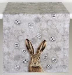 Tafelloper Happy Easter - 100% Katoen - Pasen