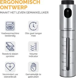 PROKING Olijfolie Sprayer - BBQ Fles Verstuiver - Airfryer Keuken Spray - Kokos Olie - Olijf Olie 8 PROKING Olijfolie Sprayer - BBQ Fles Verstuiver - Airfryer Keuken Spray - Kokos Olie - Olijf Olie -Skimask 1164x1200 9