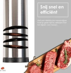 Elektrische Messenslijper Voor Messen En Scharen - Grof En Fijn Slijpen - Geschikt Voor Alle Messen - Anti Slip - Zilver -Skimask 1166x1200