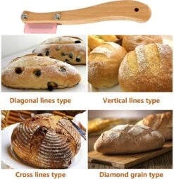 Merkloos Premium Deegmesje - Broodmesje - Lame - Baguette Snijder - Brood Bak Accessoires - Snijgereedschap - 5 Messen -Skimask 1166x1200 5