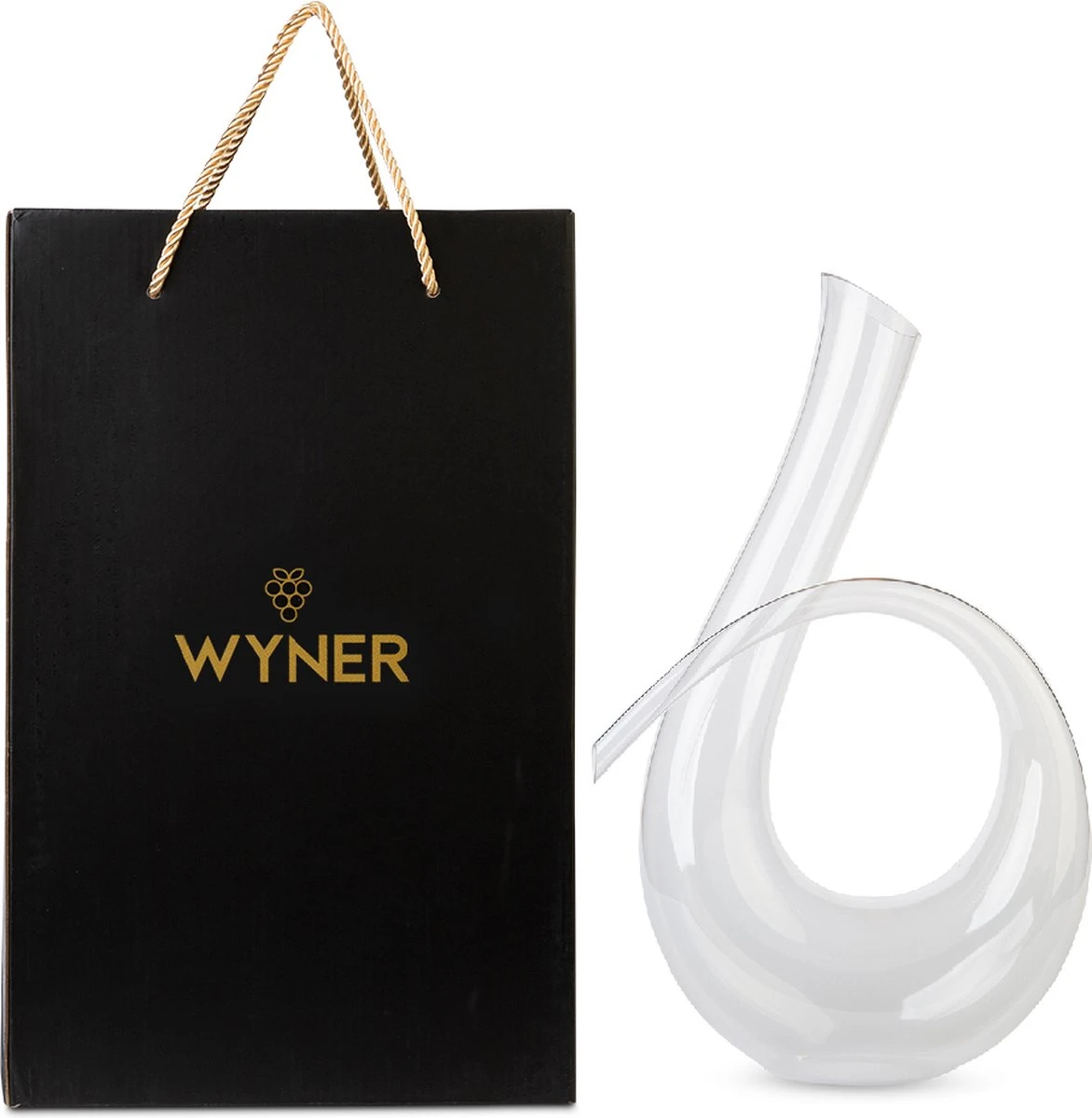 WYNER Barolo - Luxe Wijn Decanteerder Incl. Gratis Cleaning Pearls - In Luxe GiftBox - Wijn Karaf - Wine Decanter - Wijnbeluchter - Karaf Voor Wijn - Wijn Accessoires - Wijn Set 3 WYNER Barolo - Luxe Wijn Decanteerder Incl. Gratis Cleaning Pearls - In Luxe GiftBox - Wijn Karaf - Wine Decanter - Wijnbeluchter - Karaf Voor Wijn - Wijn Accessoires - Wijn Set