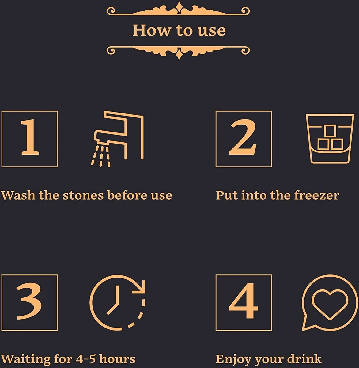 GOURMEO Set Van 8 Whiskystenen + 2 X Kommen + Roestvrijstalen Tang + 2 Kristallen Glazen - Natuurlijke Basaltijsblokjes - Herbruikbare Stenen - Cadeau Voor Mannen En Vrouwen 8 GOURMEO Set Van 8 Whiskystenen + 2 X Kommen + Roestvrijstalen Tang + 2 Kristallen Glazen - Natuurlijke Basaltijsblokjes - Herbruikbare Stenen - Cadeau Voor Mannen En Vrouwen - Afbeelding 6