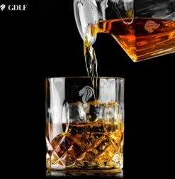 GDLF® Kristal Vintage Whiskey Karaf Set In Een Luxe Geschenkdoos - Hoogwaardig Loodvrij Kristal - Decanteer Karaf - Made In Europe - 800 Ml - Whisky Karaf Met 2 Whiskey Glazen - Peaky Blinders - Kado Man - Cadeau Voor Man -Skimask 1174x1200 4