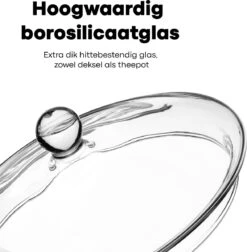 Vatten® Premium Glazen Theepot - 700ml - Dubbelwandig - Anti-drup - Transparant -Skimask 1175x1200 6