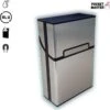 PocketMaster® Sigaretten Doosje - Zilver - Aluminium - Sigaretten Houder/Hoesje - Weerbestendig - Stevig En Luxe Opbergdoosje -Skimask 1178x1200 12