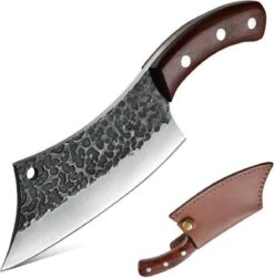 Slagersmes - Handmade - Hak Mes - BBQ - Mes - Mannen - Koken - BBQ Master - Carbon Staal - Stoer - Hak Bijltje - Handgemaakt - Koksmes - CADEAU TIP! -Skimask 1182x1200 7