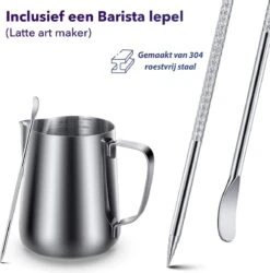 Qualitá® Melkkan Met Art Pen - Barista Melkkannetje - 350 ML - Melkopschuimkannen 15 Qualitá® Melkkan Met Art Pen - Barista Melkkannetje - 350 ML - Melkopschuimkannen -Skimask 1186x1200 11