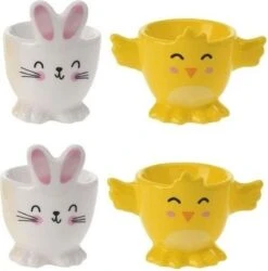 Merkloos 4x Witte Paashaas En Gele Kuiken Eierdopjes 7 Cm - Paasdecoratie/Paasontbijt 11 Merkloos 4x Witte Paashaas En Gele Kuiken Eierdopjes 7 Cm - Paasdecoratie/Paasontbijt -Skimask 1186x1200 12