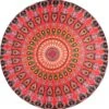 Merkloos Mandala Tafelkleed - Mandala Kleed Rond - Tafelkleed Rond - Tafellaken - Rood - 130CM -Skimask 1186x1200 15