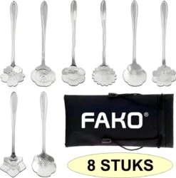 Fako Bijoux® - Bloemen Lepels Set - Theelepel / Koffielepel - 12cm - Zilver - 8 Stuks 12 Fako Bijoux® - Bloemen Lepels Set - Theelepel / Koffielepel - 12cm - Zilver - 8 Stuks -Skimask 1187x1200 7