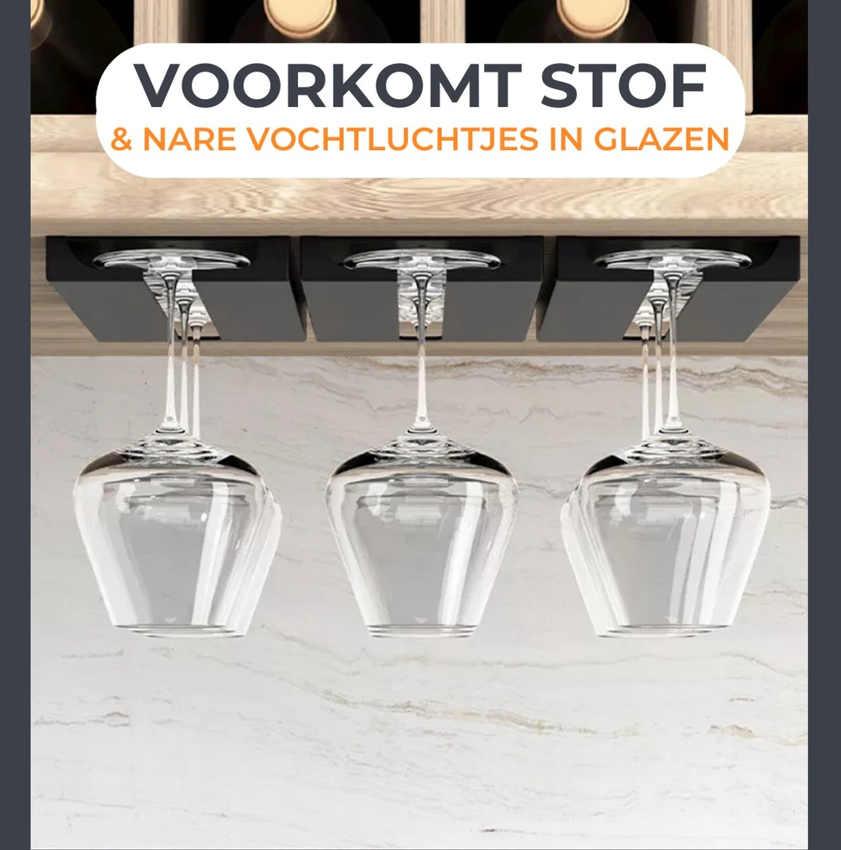 Keufens Wijnglazenhouder Matzwart | Voor 9 Wijnglazen | Wijnrek Hangend | Glazenrek | Wijnglazenrek | Glasophangrek | Wijnglasrek | Ophangrek Glazen | Bar Accessoires 9 Keufens Wijnglazenhouder Matzwart | Voor 9 Wijnglazen | Wijnrek Hangend | Glazenrek | Wijnglazenrek | Glasophangrek | Wijnglasrek | Ophangrek Glazen | Bar Accessoires - Afbeelding 7